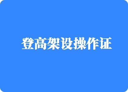 操上床爽登高架设操作证